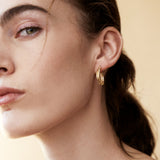 Ina Mar 14K Yellow Gold Polished Torchon Bypass Hoop Earrings E50462K4Y