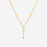 Ina Mar 14K Yellow Gold, Multi Shape Drop Diamond 1.00ct. twd. Pendant Necklace CN/567696