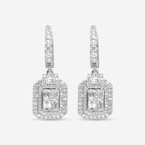Ina Mar 18K White Gold, Diamond 2.17ct. tw Cluster Drop Earrings IMKGK10