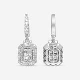 Ina Mar 18K White Gold, Diamond 2.17ct. tw Cluster Drop Earrings IMKGK10