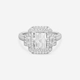 Ina Mar 18K White Gold, Diamond 1.46ct. twd Engagement Ring IMKGK08