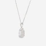 Ina Mar 18K White Gold, Diamond 1.35ct. tw. Cluster Pendant Necklace IMKGK09