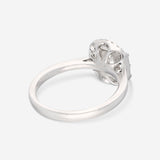 Ina Mar 18K White Gold, Diamond 0.54ct. twd. Cluster Engagement Ring IMKGK11