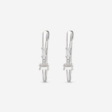 Ina Mar 14K White Gold, Diamond Hoop Earrings IMKGK12