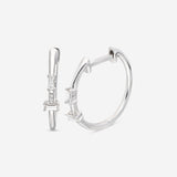 Ina Mar 14K White Gold, Diamond Hoop Earrings IMKGK12