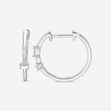 Ina Mar 14K White Gold, Diamond Hoop Earrings IMKGK12