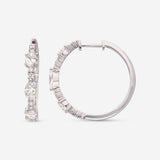 Ina Mar 14K White Gold, Diamond 1.81ct. tw. Hoop Earrings IMKGK25