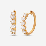 Ina Mar 14K Yellow Gold, Diamonds 2.32ct. twd. Small Hoop Earrings CN/566741