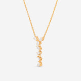 Ina Mar 14K Yellow Gold, Multi Shape Drop Diamond 1.00ct. twd. Pendant Necklace CN/567696