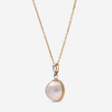 London Pearl 18K Yellow Gold Mabe 17mm Pearl Pendant P1113MO